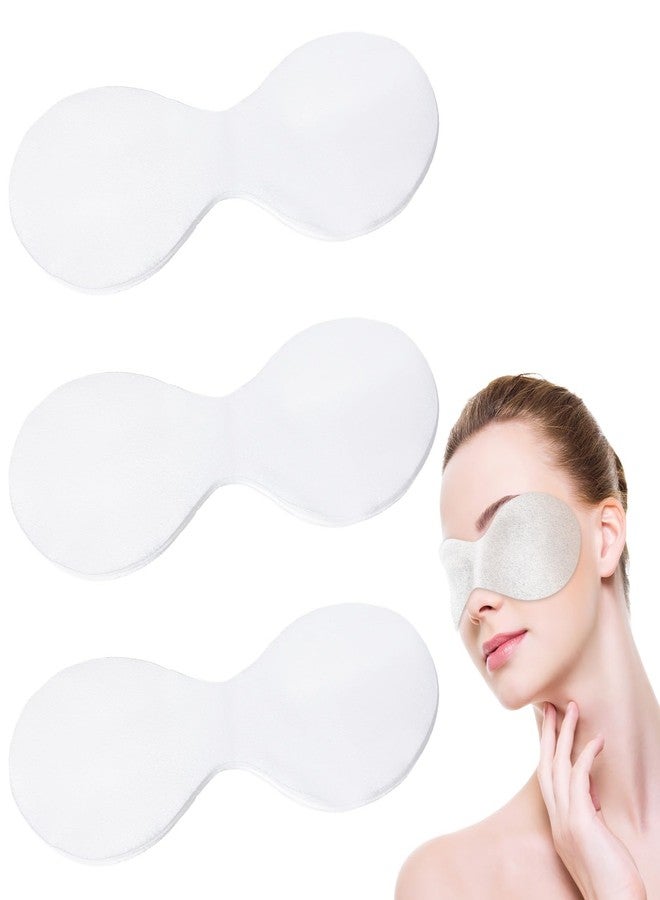 Quilax 100Pack Disposable Eye Mask, Disposable Eye Covers for Facials, White Cotton Pads for Facial Treatments, Travel and Relaxation - Image 1